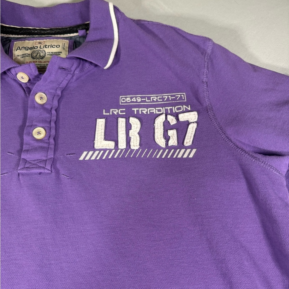 Angelo Litrico Purple‎ Polo Shirt XL Cotton LR G7 - Picture 2 of 12